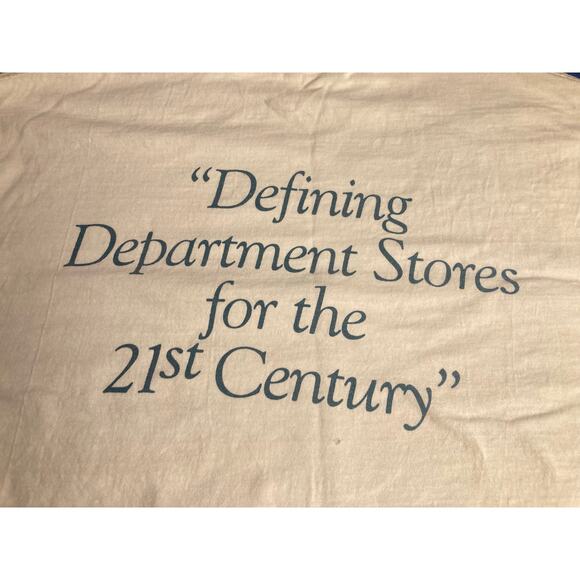 VTG Rare Macys Federated Department Store T-Shirt L  Map Of Stores *Small Rip* - Picture 12 of 14